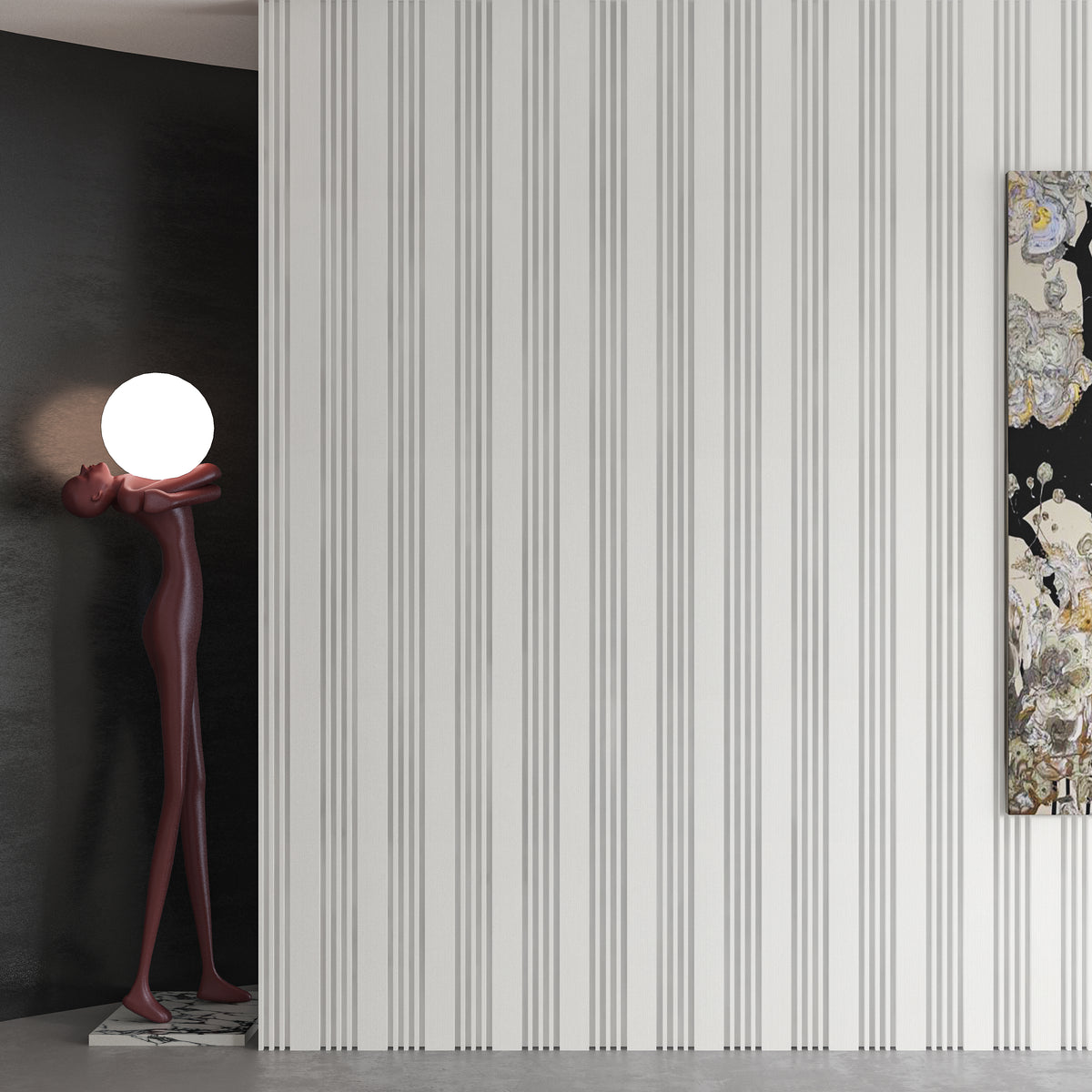 Pure White Memory Dual-Profile Wall Panel