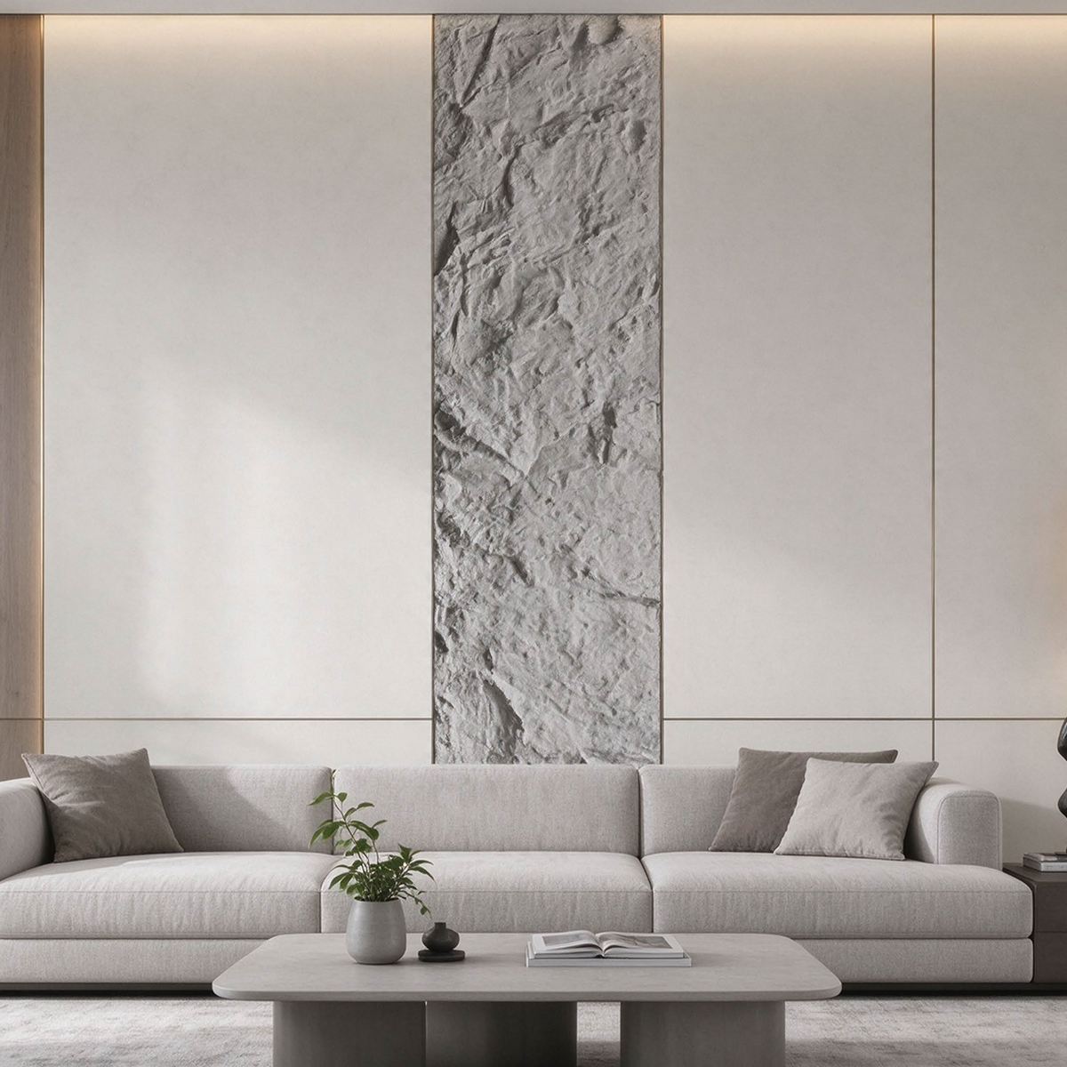 Clear Water Grey PU Stone Panel