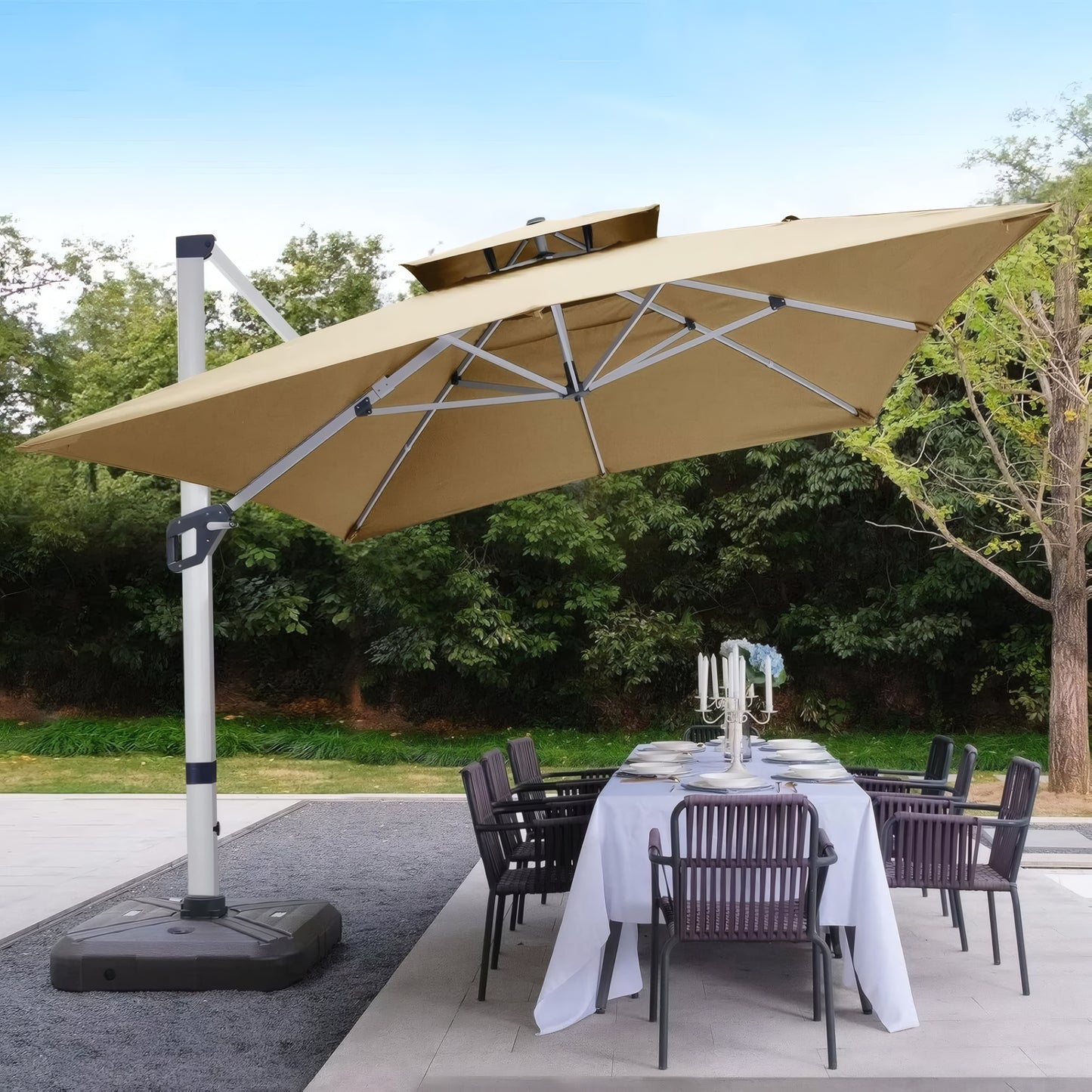 Square 9 Ft Cantilever Umbrella