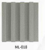 Light Gray WPC Fluted Slat Wall Panel