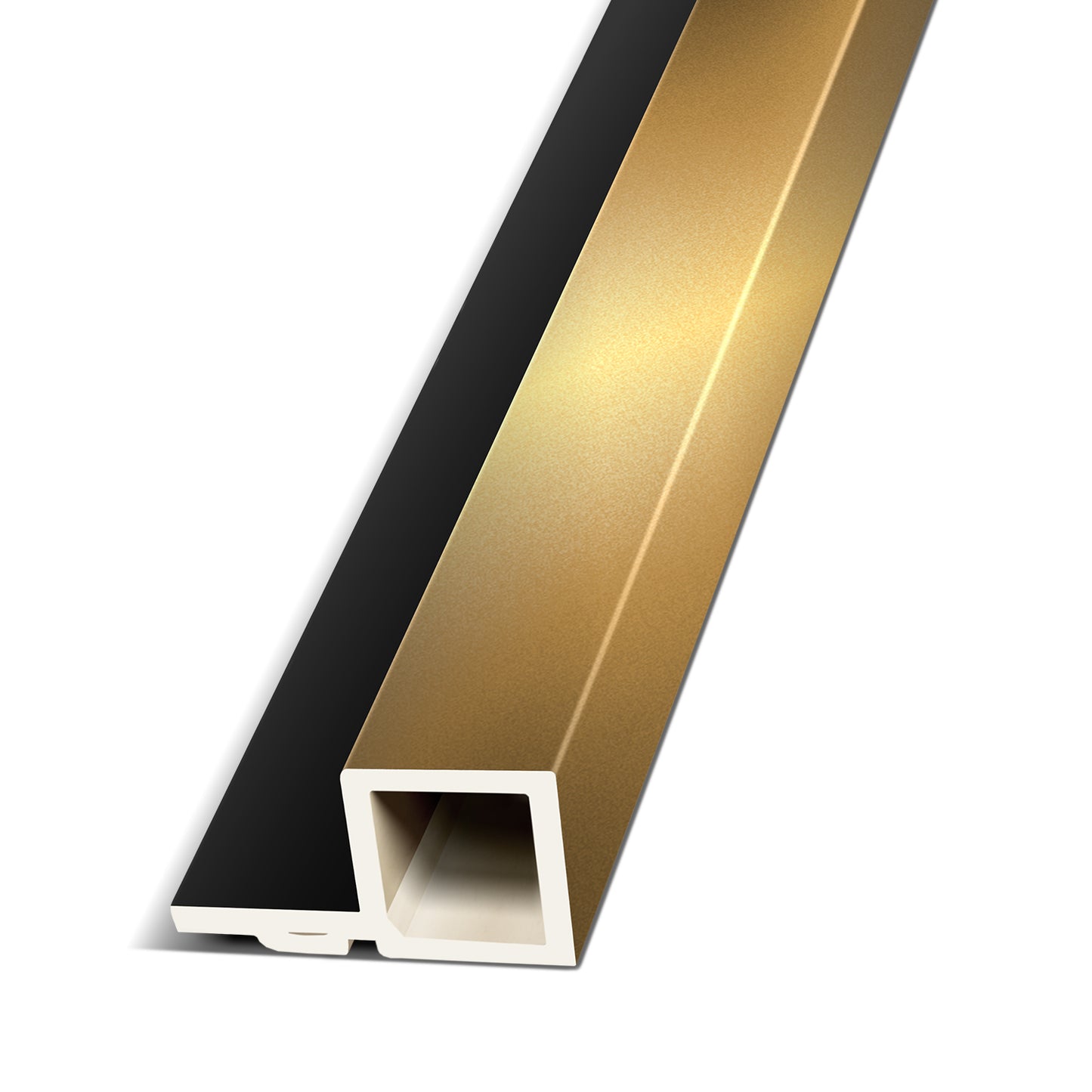 Bright Gold Interior WPC Panel Big End Piece