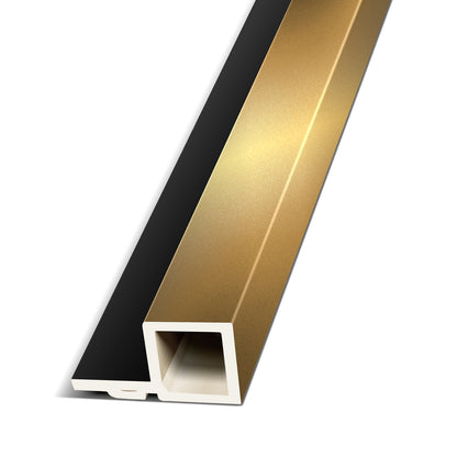 Bright Gold Interior WPC Panel Big End Piece