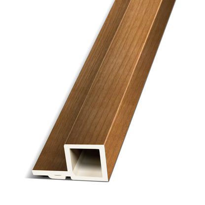 Natural Wood Color Interior WPC Panel Big End Piece