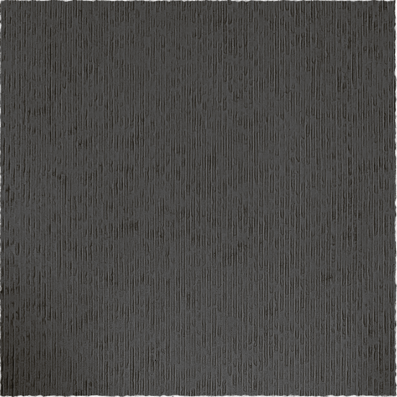 The Landmark Decor Cut Stone Sheet - Black features a textured black surface with vertical, irregular, slightly glossy lines, creating a look reminiscent of natural stone.