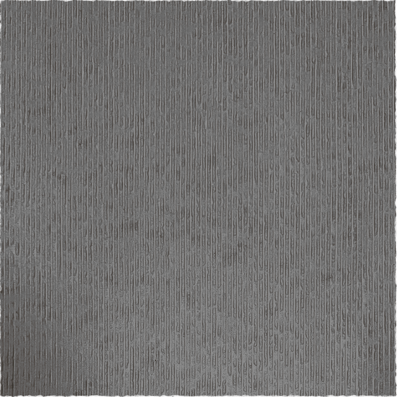 The Landmark Decor Cut Stone Sheet - Grey has a modern look with evenly spaced vertical ridges, giving the surface a repetitive textured pattern that mimics natural stone.