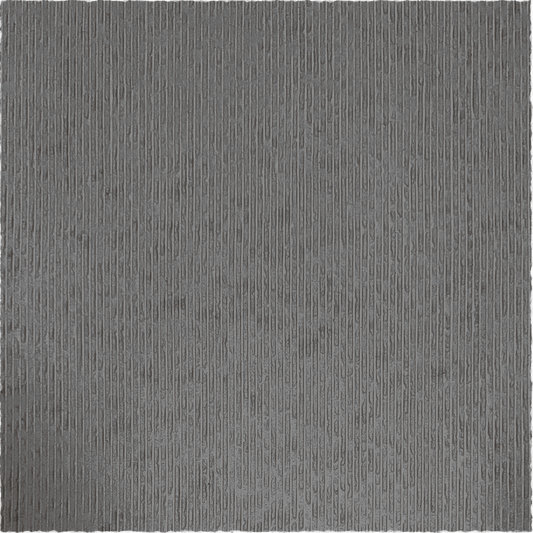 The Landmark Decor Cut Stone Sheet - Grey has a modern look with evenly spaced vertical ridges, giving the surface a repetitive textured pattern that mimics natural stone.