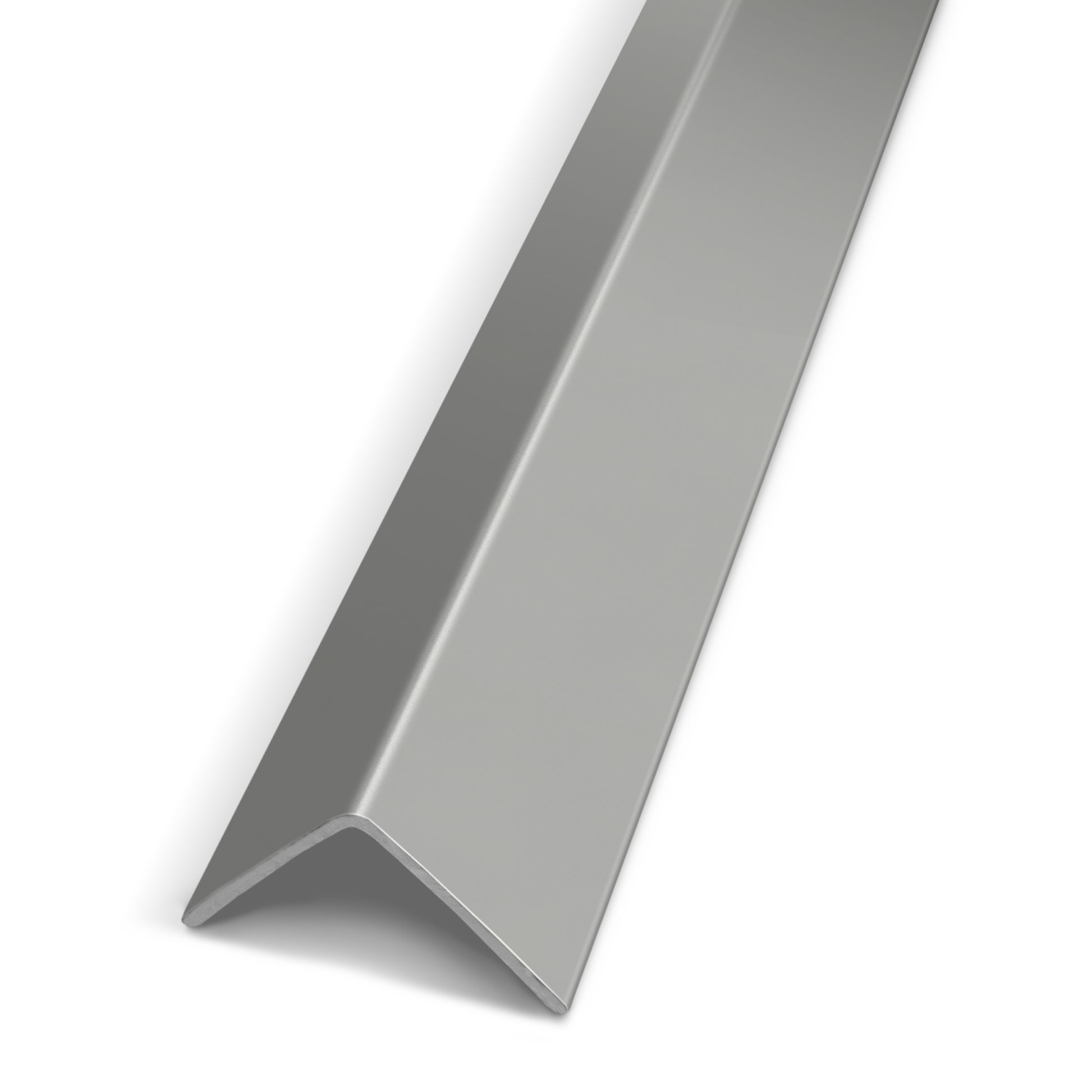 A close-up of the Landmark Decor Slate Grey Carbon Sheet Corner, featuring a sleek 90-degree bend and smooth slate grey finish, is displayed against a white background—ideal for installing modern wall panels or carbon sheet wall panels in contemporary interiors.