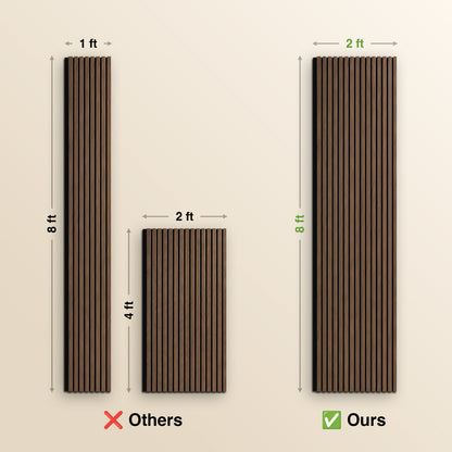 Black Ebony Acoustic Slat Wall Panel