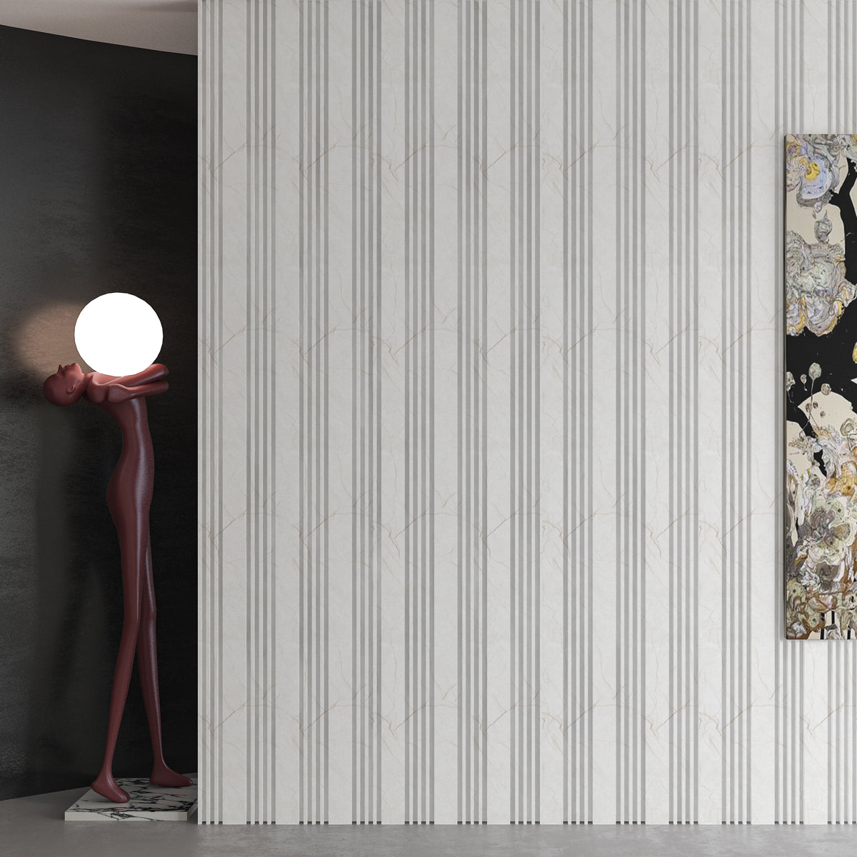 Gold Silk Beige Dual-Profile Wall Panel