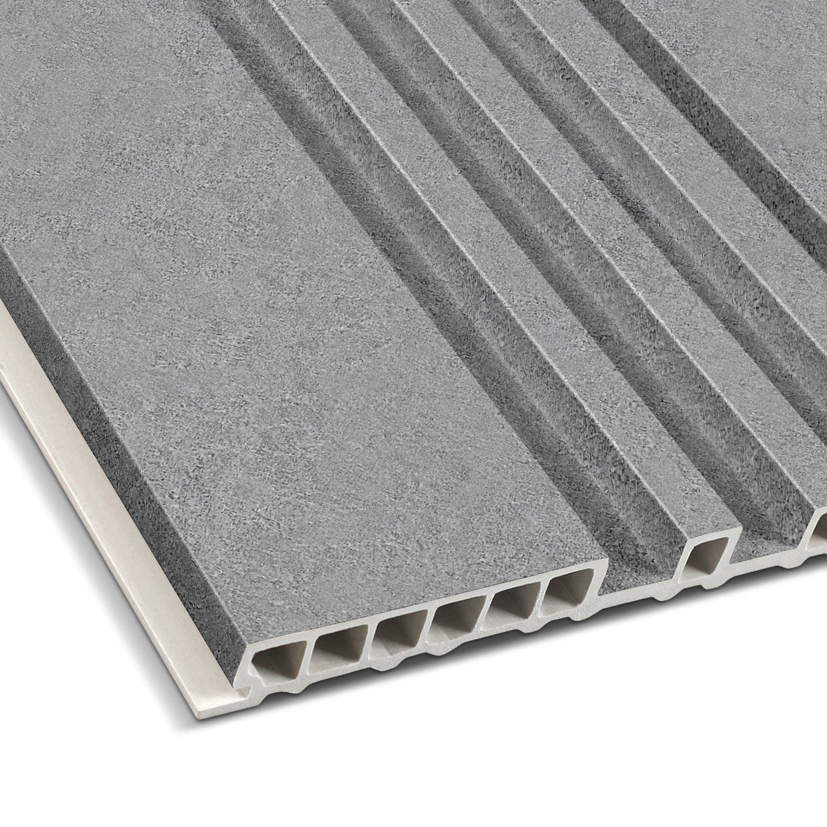 Baoga Dark Grey Dual-Profile Wall Panel