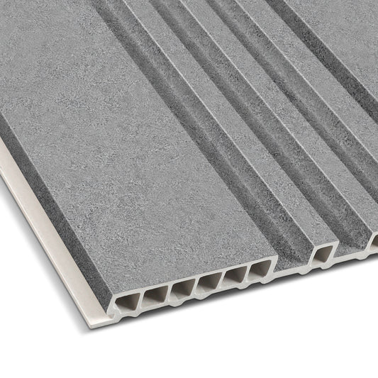 Baoga Dark Grey Dual-Profile Wall Panel