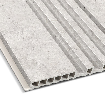 Sandstone Matte Grey Dual-Profile Wall Panel