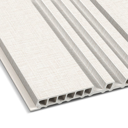 Grey Cloth Texture Dual-Profile Wall Panel