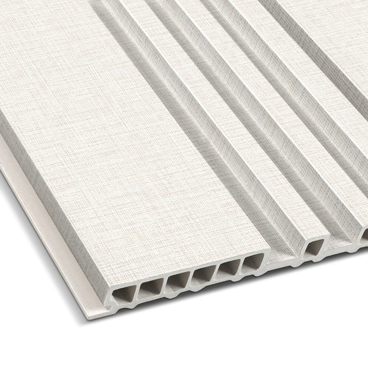 Grey Cloth Texture Dual-Profile Wall Panel