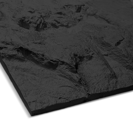 Elegant Black PU Stone Panel