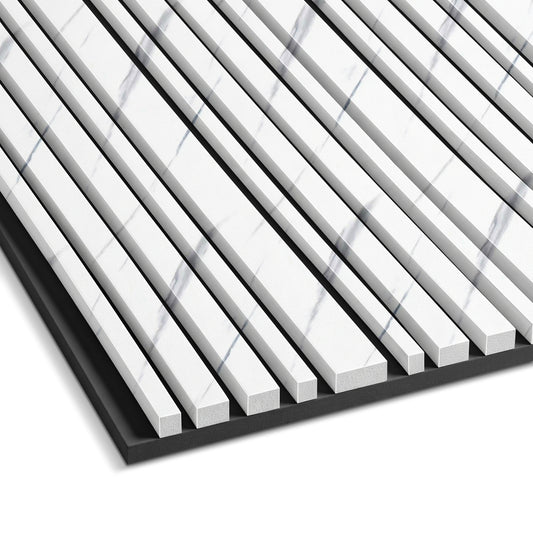 White Marble PVC Acoustic Panel