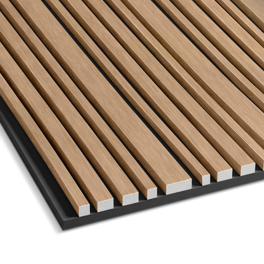 Light Oak Wood PVC Acoustic Panel