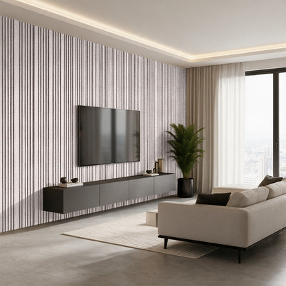 Textured Off-White PVC Acoustic Panel