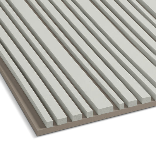 Matte Light Grey PVC Acoustic Panel