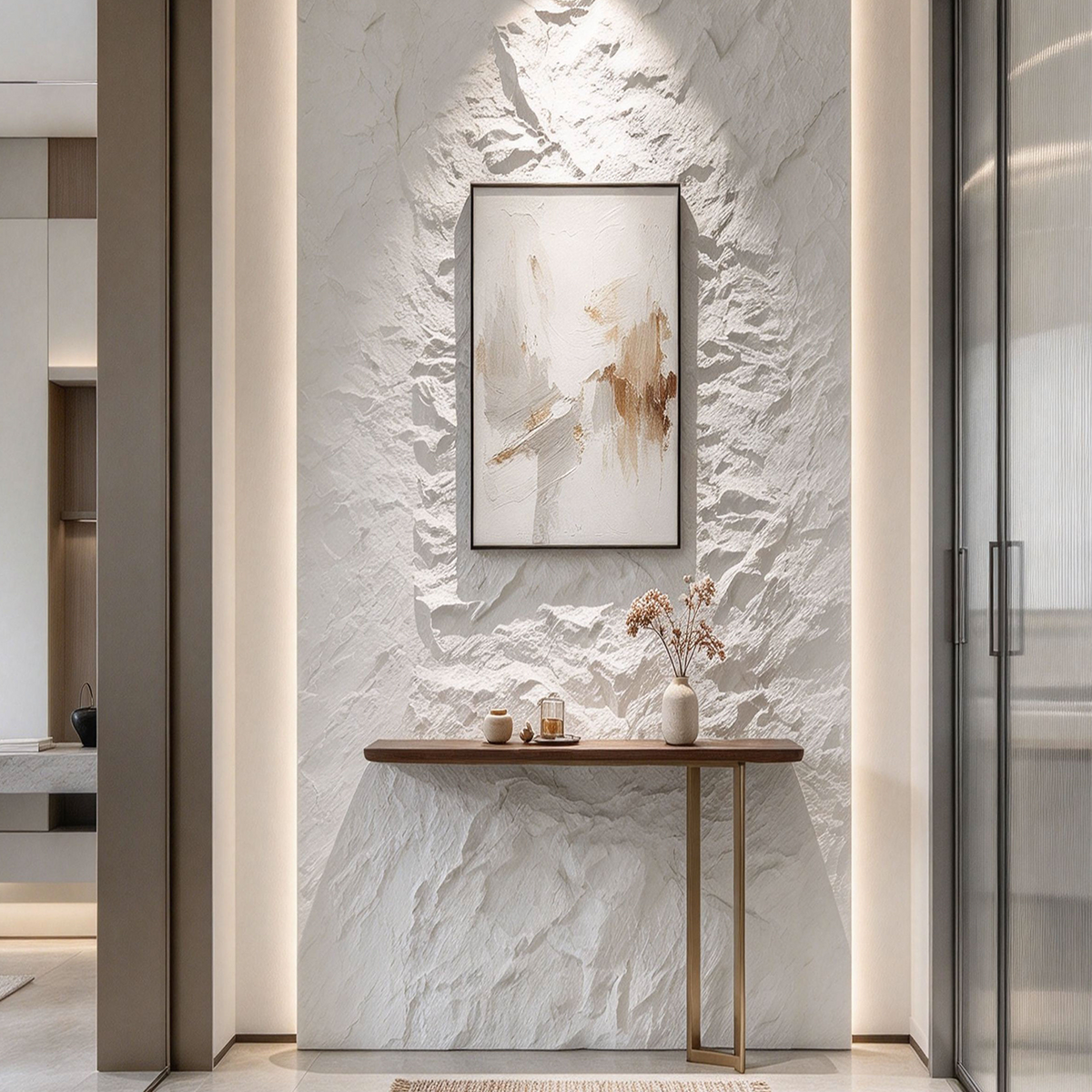 Hanyu White PU Stone Panel