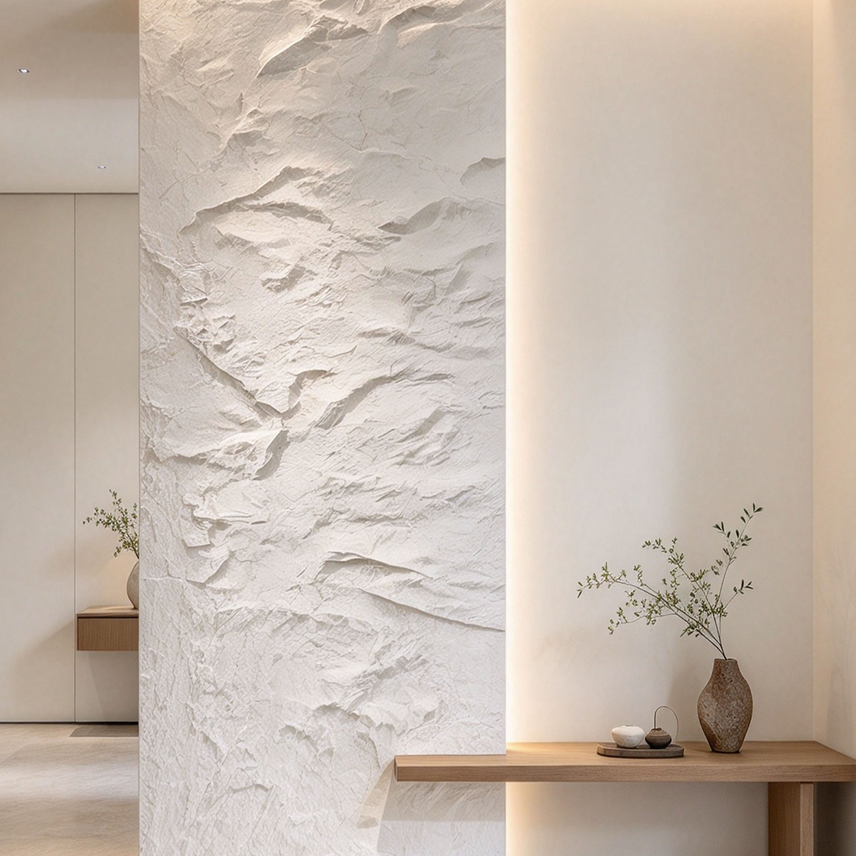 Hanyu White PU Stone Panel