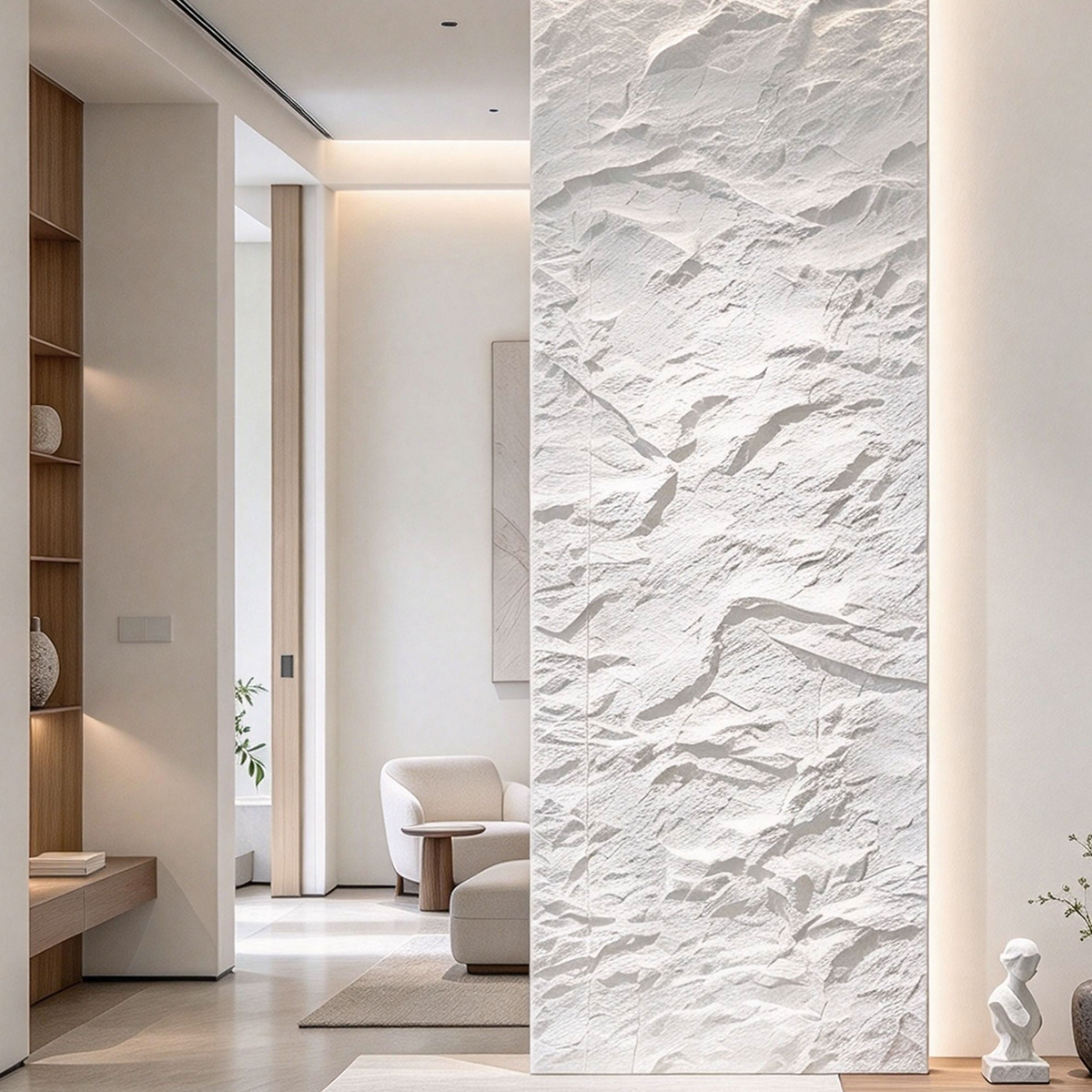 Hanyu White PU Stone Panel
