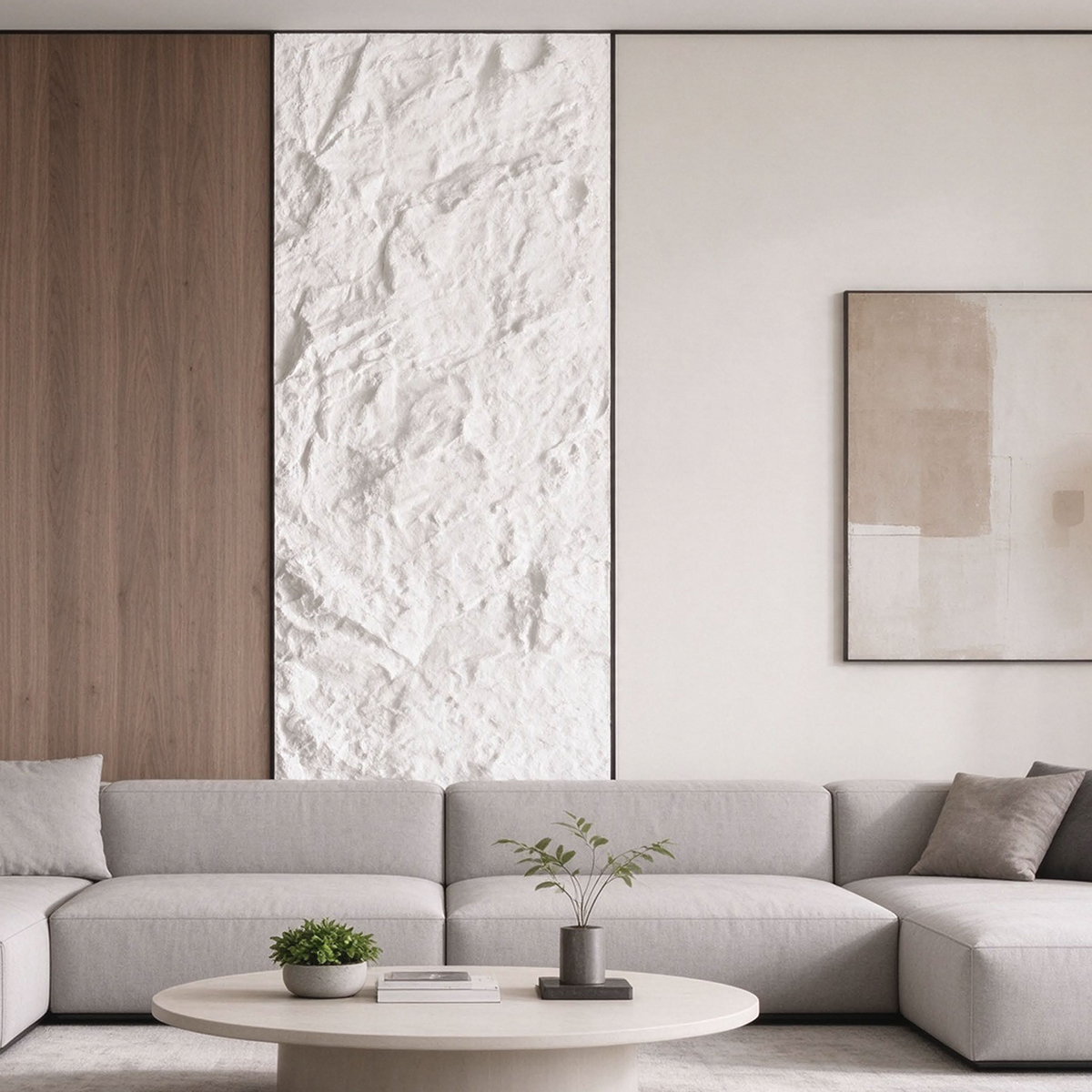 Hanyu White PU Stone Panel