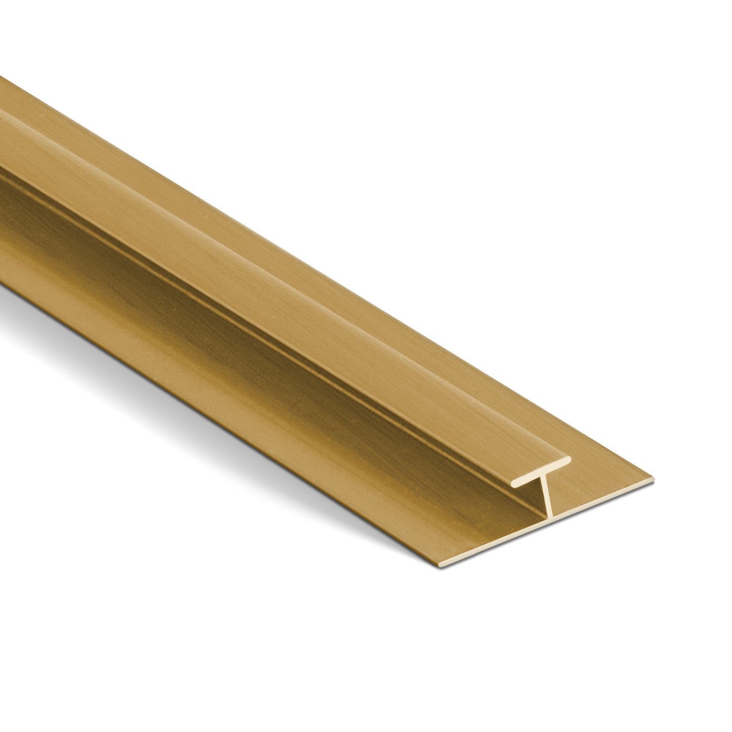 The Landmark Decor PVC Wall Middle Strip, shown in gold on a white background, is ideal for finishing panel edges or surfaces such as tiles, flooring, and wall panel installations.