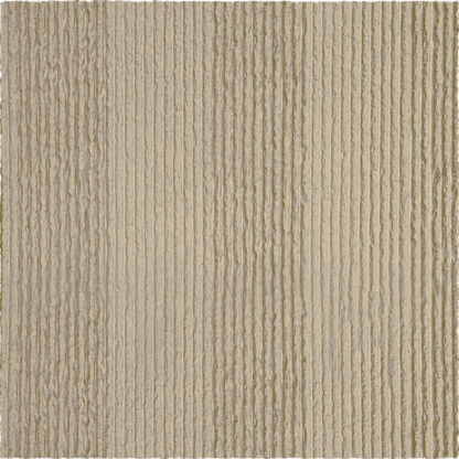 Close-up of the Oman Linear Stone Sheet - Beige by Landmark Decor, featuring a textured beige surface with vertical ridges and grooves for a natural stone finish.