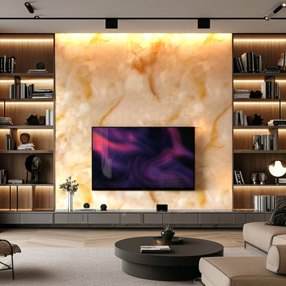 Gold and Copper Marble Durable PVC Wall