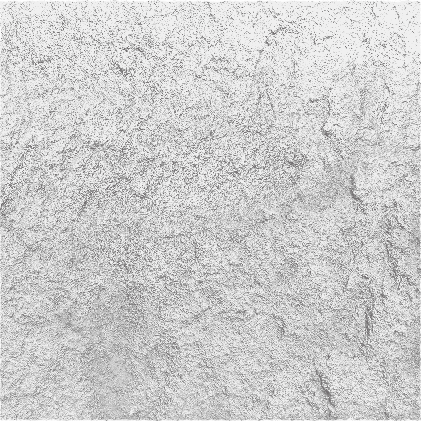 The Star Moon Stone Sheet - White by Landmark Decor offers a textured white surface with uneven patterns and raised areas, closely resembling rough plaster or stucco, similar to flexible stone veneer.