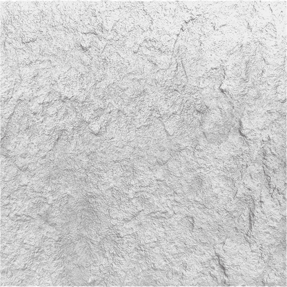 The Star Moon Stone Sheet - White by Landmark Decor offers a textured white surface with uneven patterns and raised areas, closely resembling rough plaster or stucco, similar to flexible stone veneer.