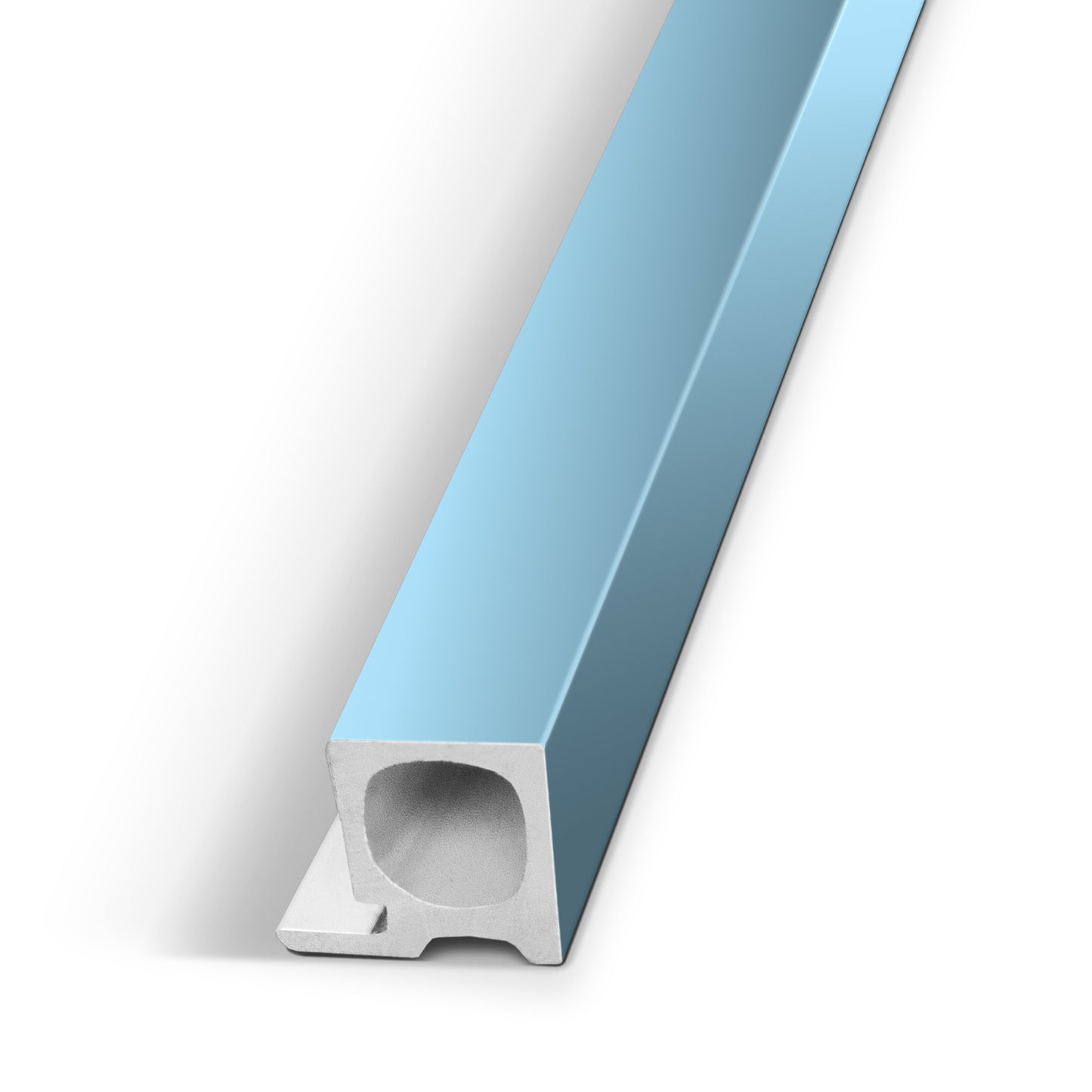 Sky Blue Interior WPC Panel End Piece