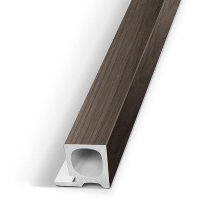 Walnut Texture Interior WPC Panel End Piece