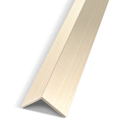 Ebony Gray Interior WPC Panel Corner by Landmark Decor, photographed on a white background and shown at an angle from above; designed for wall edges and panel junctions with a modern finish.