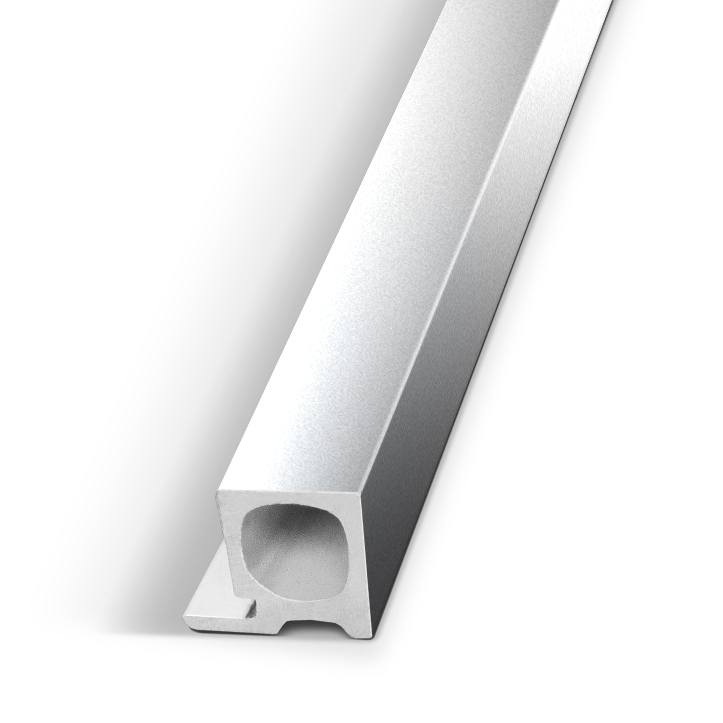 Bright Silver Interior WPC Panel End Piece