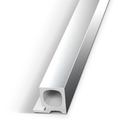 Bright Silver Interior WPC Panel End Piece