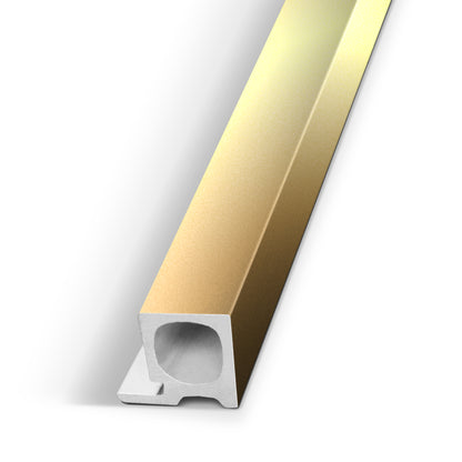 Bright Gold Interior WPC Panel End Piece