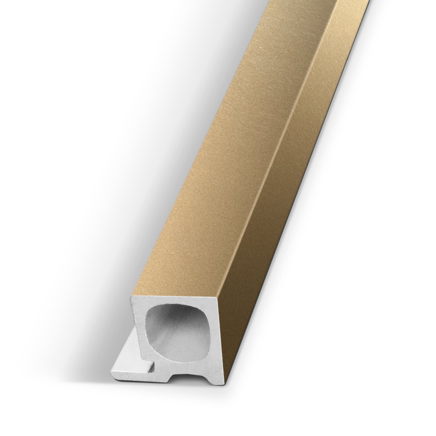 Matte Champaign Gold Interior WPC Panel End Piece