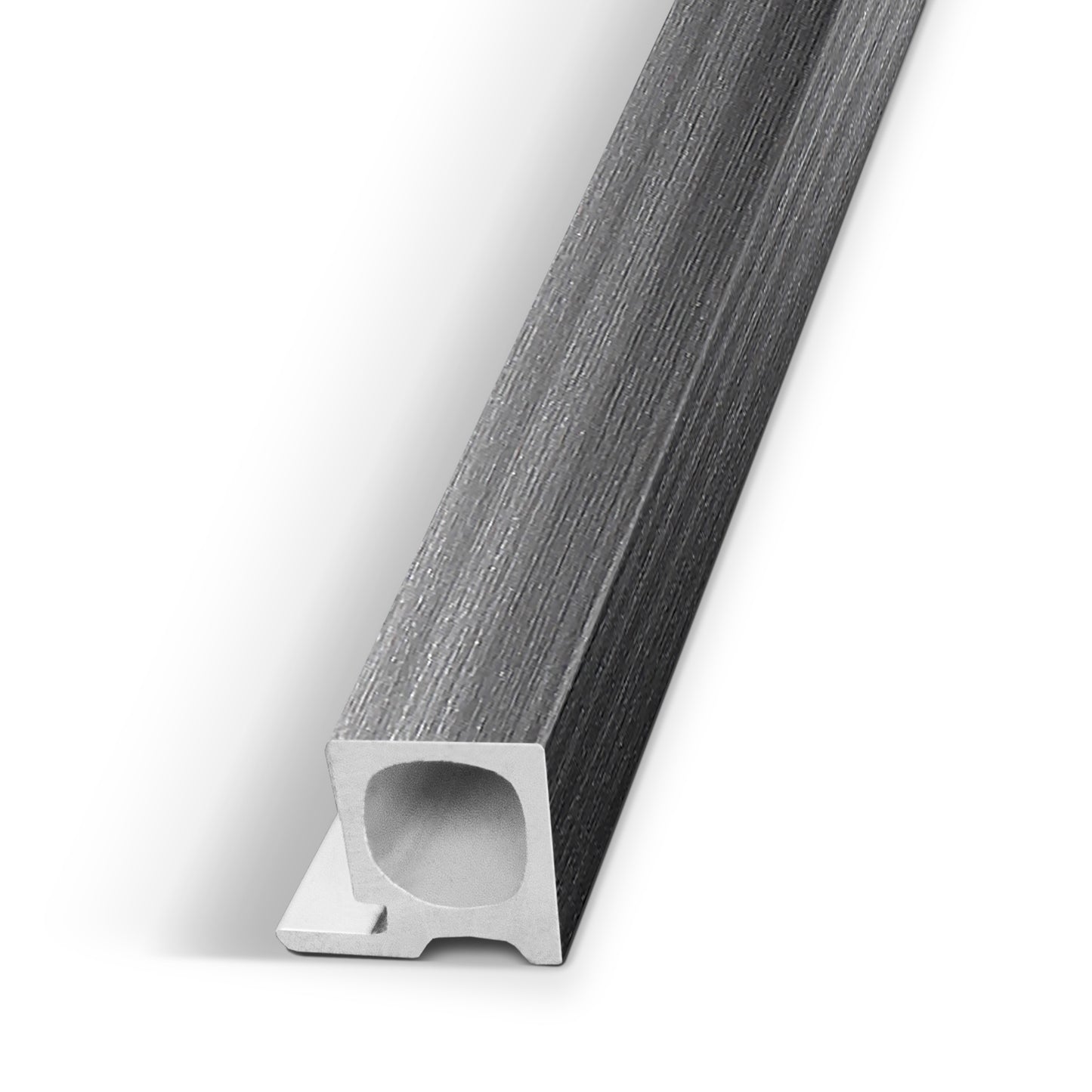Graphite Strata Interior WPC Panel End Piece