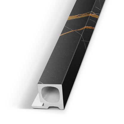 Molten Nero Vein Interior WPC Panel End Piece