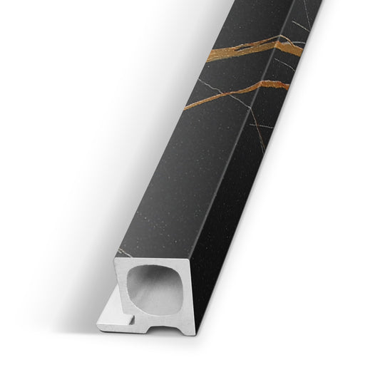 Molten Nero Vein Interior WPC Panel End Piece