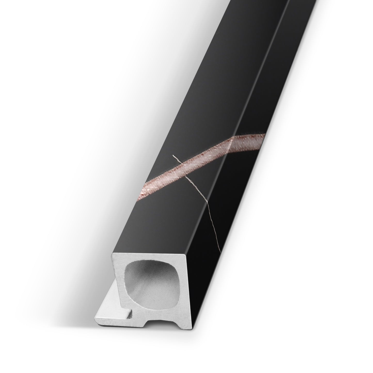 Rosso Noir Vein Interior WPC Panel End Piece