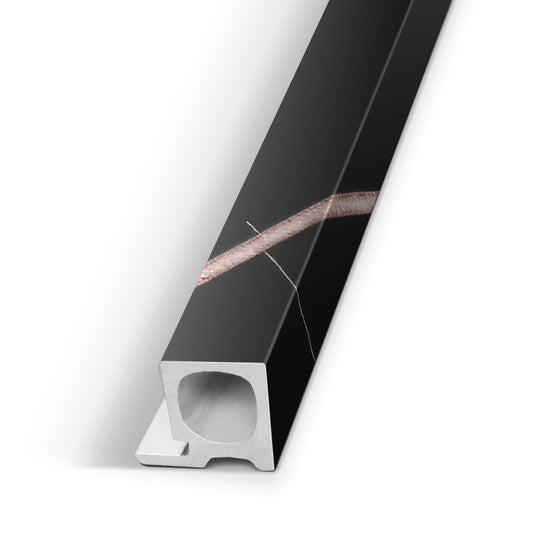 Rosso Noir Vein Interior WPC Panel End Piece