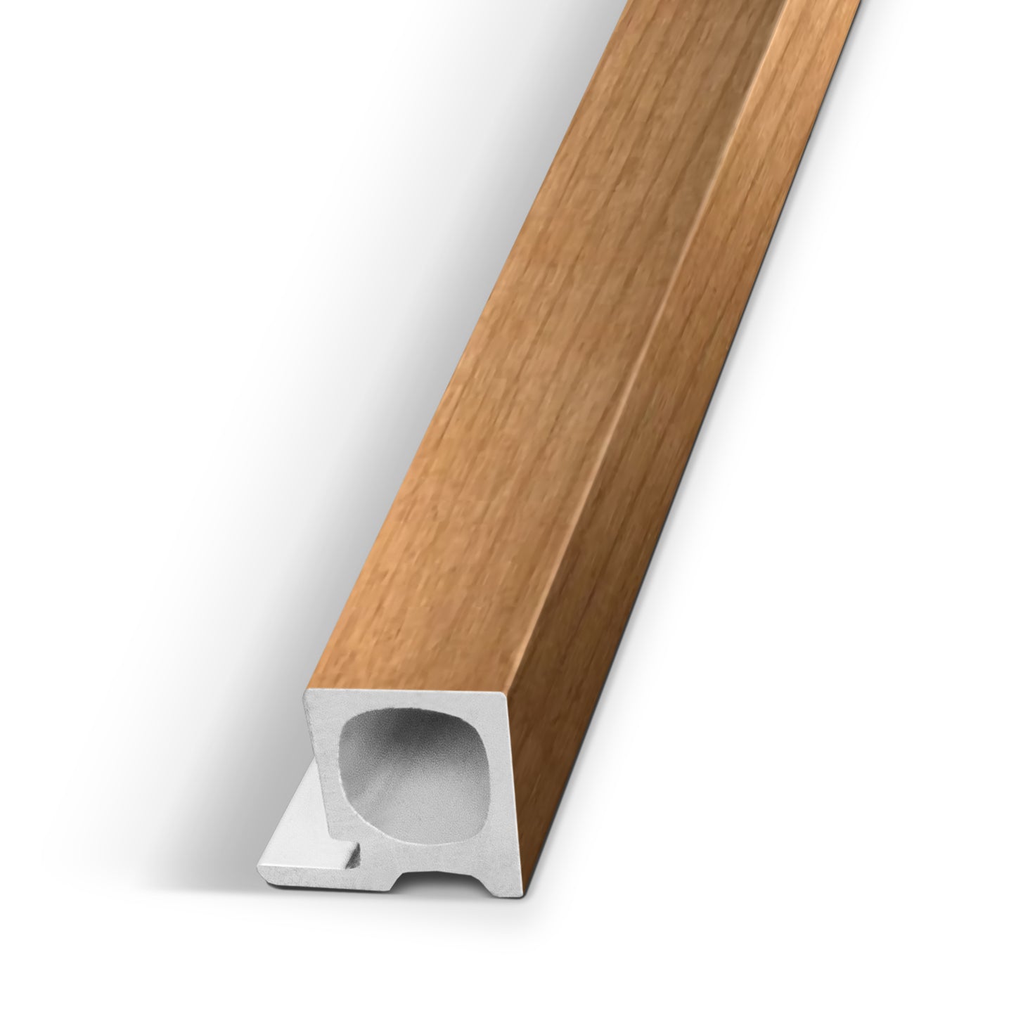 Natural Wood Color Interior WPC Panel End Piece