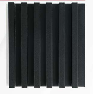 Black WPC Fluted Slat Wall Panel