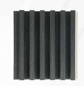 Black WPC Fluted Slat Wall Panel